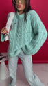 ELYNDI mohair sweater - mint